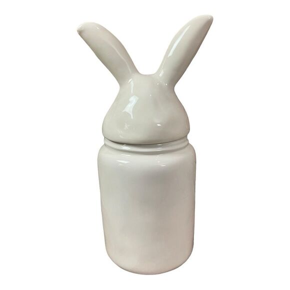 Rae Dunn Large Hop To It Canister, Bunny Ears Cookie Jar Farmhouse Classic - Picture 3 of 9